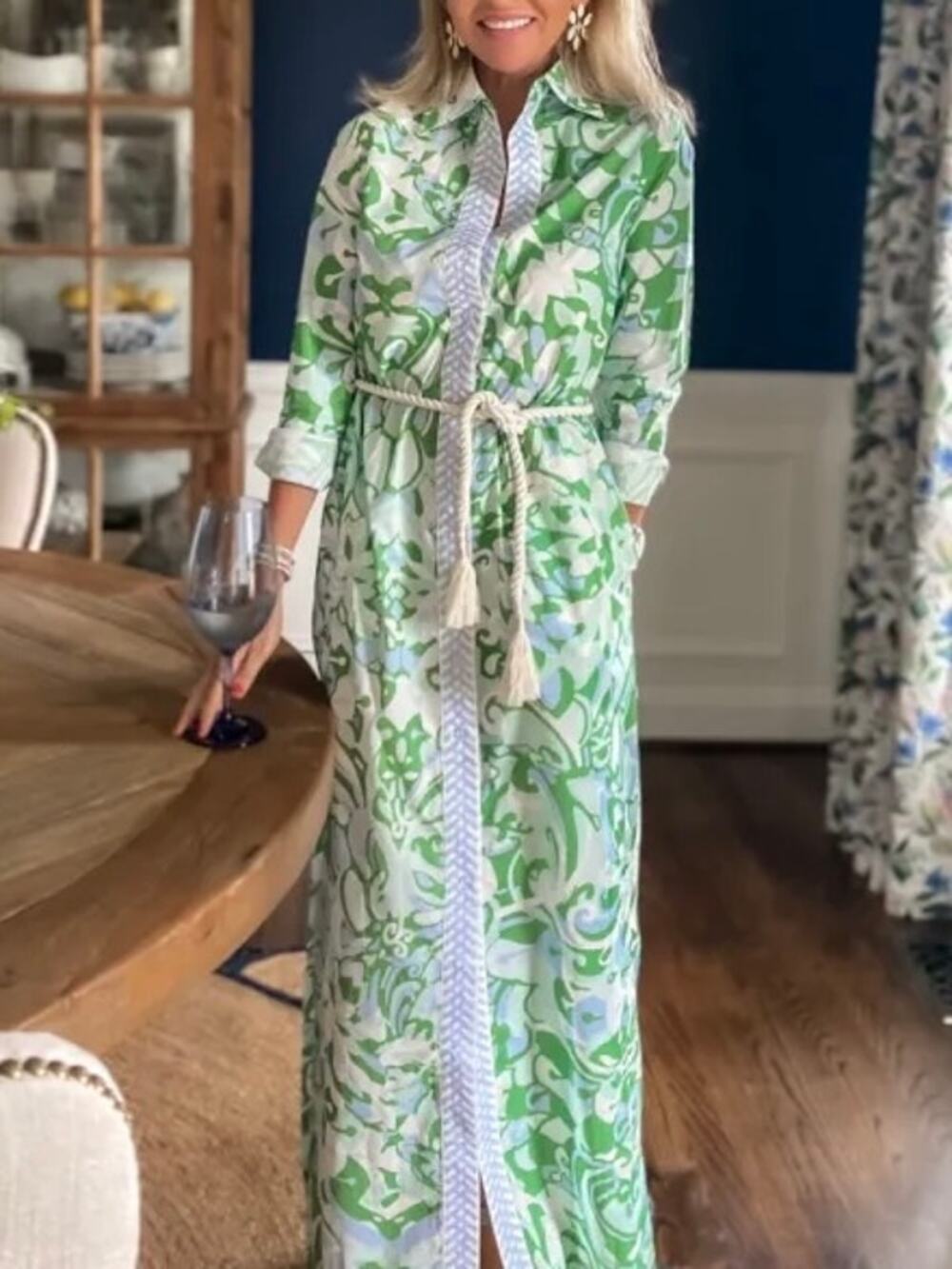 CK Bradley Printed Shirt Dress